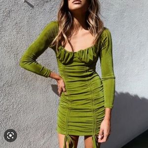 Verge Girl NWT Green Bodycon Dress